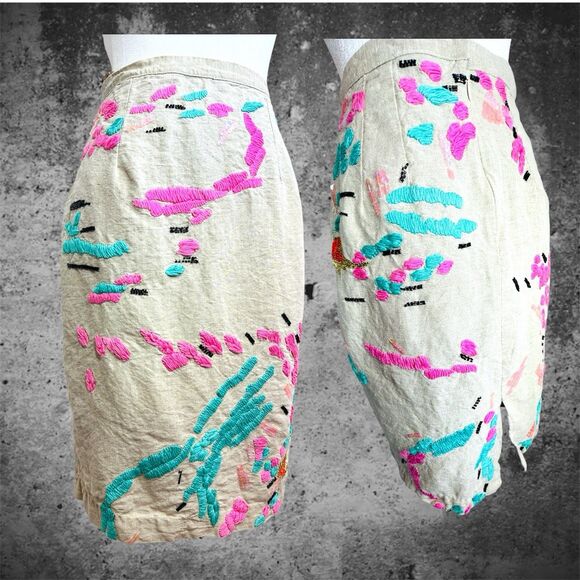 Anthropologie Albury Textured Pencil Skirt by Tracy Reese Sz. 2 See Description - Picture 2 of 16